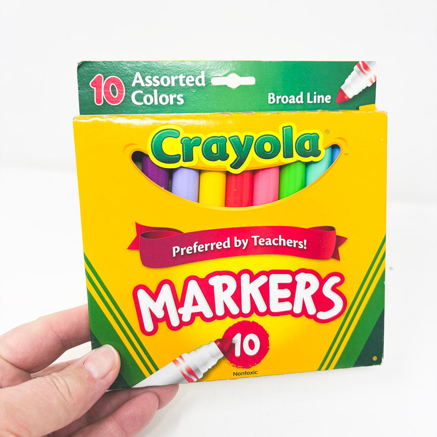 Crayola Assorted Colors Broad Line 10 Pack Markers