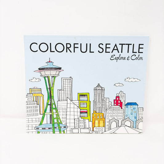 Colorful Seattle Explore & Color Coloring Book