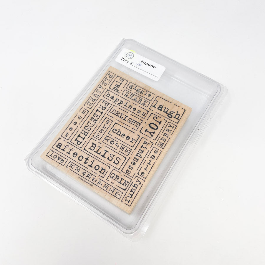 Stampin' Up Medium Box Set Rubber Stamps