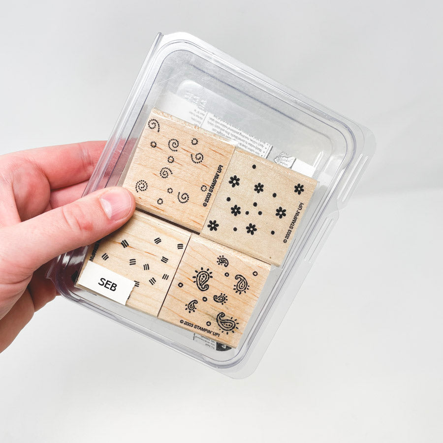 Stampin' Up Small Box Set Rubber Stamps