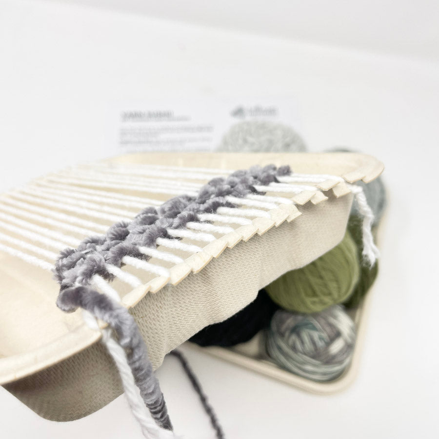 Celadon Gray Yarn Sushi Weaving Kit