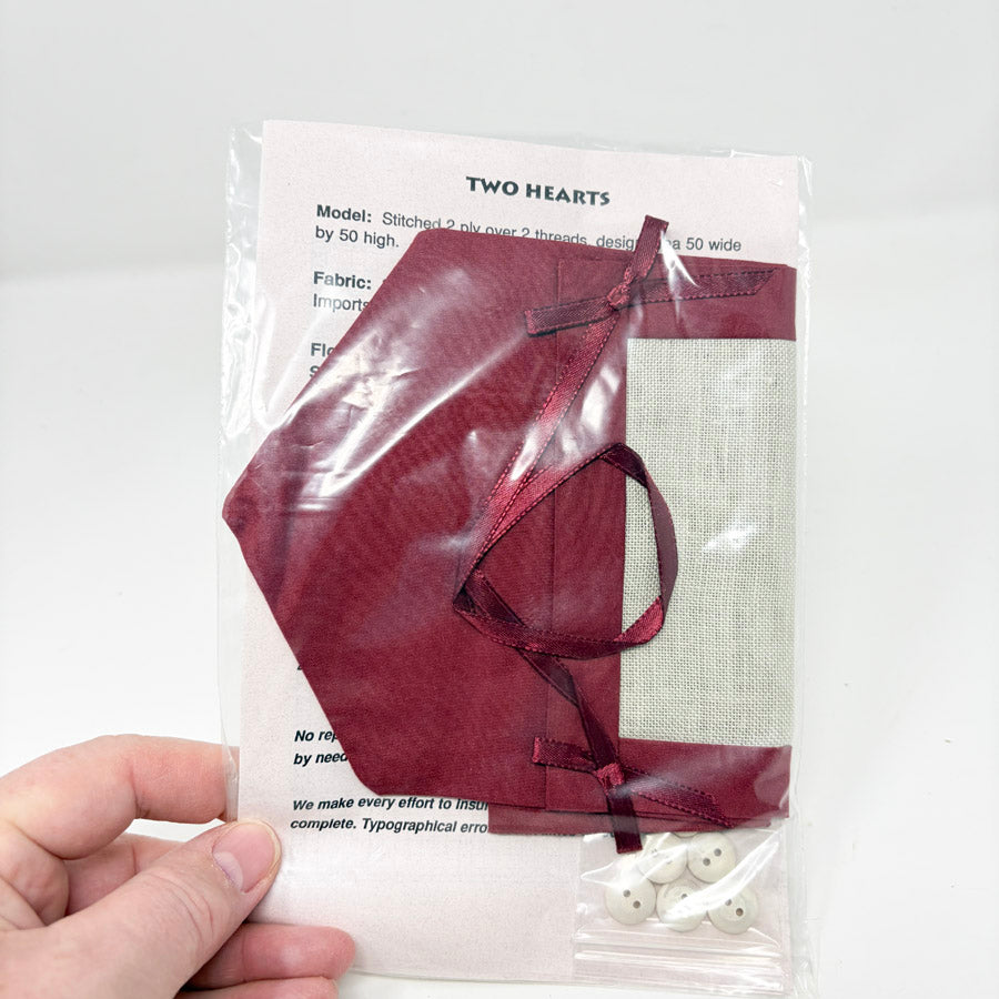 Two Hearts – Frances & Me Cross Stitch Kit