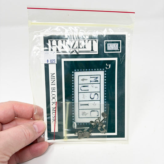 Mini Block Music – Hinzeit Cross Stitch Charts with Charms