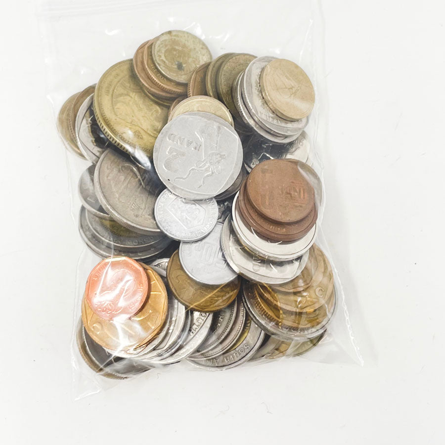 Foreign Coins Bag