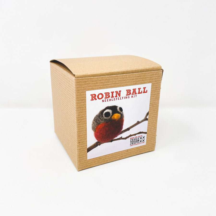 Fancy Tiger Crafts Robin Ball Needle Felting Kit