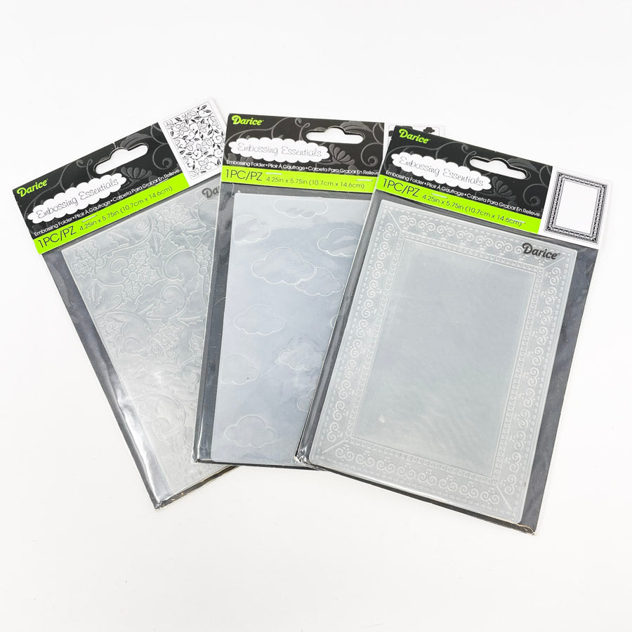 Darice Embossing Essentials- Embossing Folder- You Choose