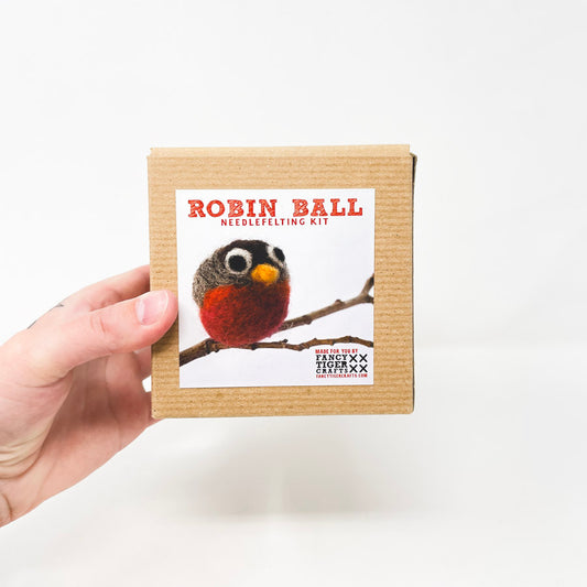 Fancy Tiger Crafts Robin Ball Needle Felting Kit