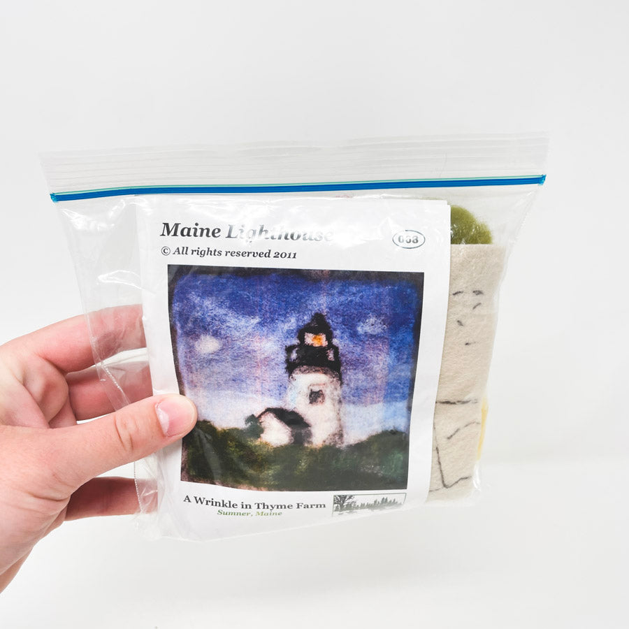 A Wrinkle In Thyme Farm – Maine Lighthouse Needle Felting Kit