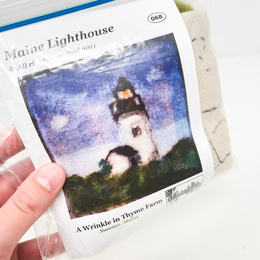 A Wrinkle In Thyme Farm – Maine Lighthouse Needle Felting Kit