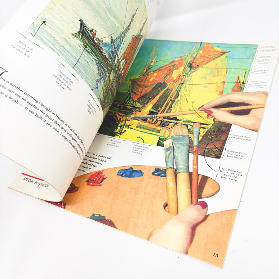 Mixing Colors & Materials To Use Book by Walter Foster