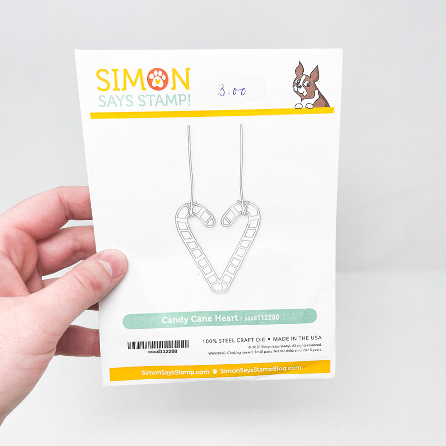 Simon Says Stamp Candy Cane Heart Cutting Die