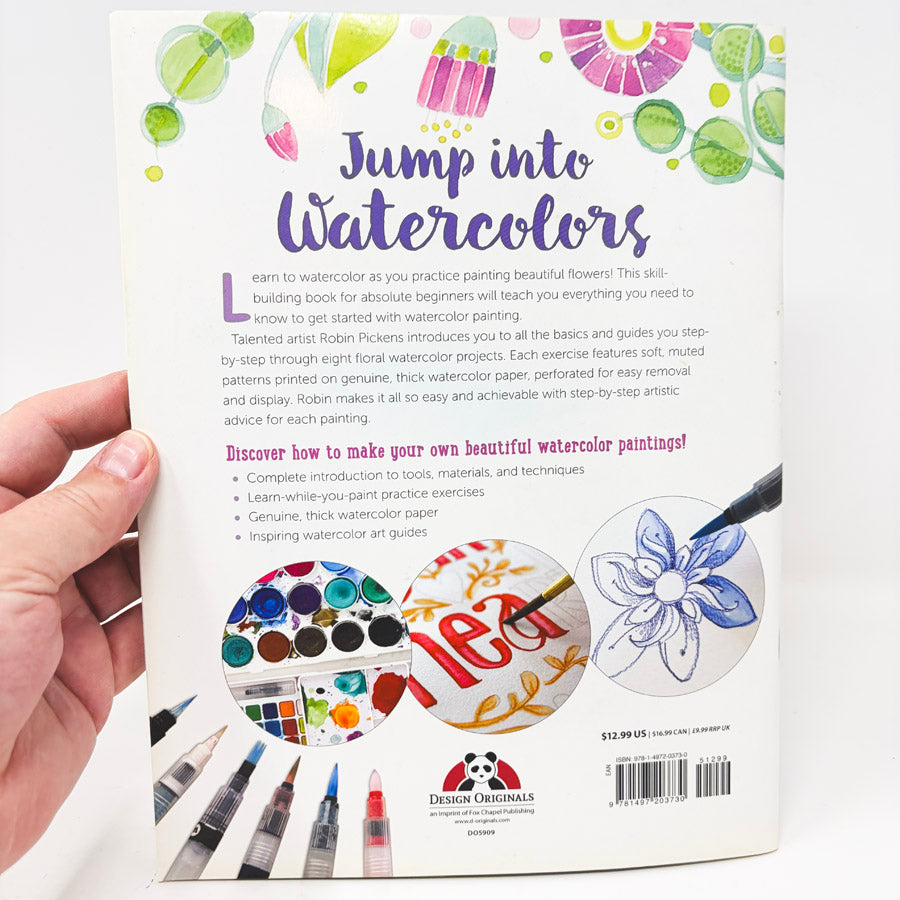 Just Add Watercolor Flowers book by Robin Pickens