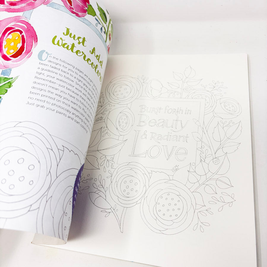 Just Add Watercolor Flowers book by Robin Pickens