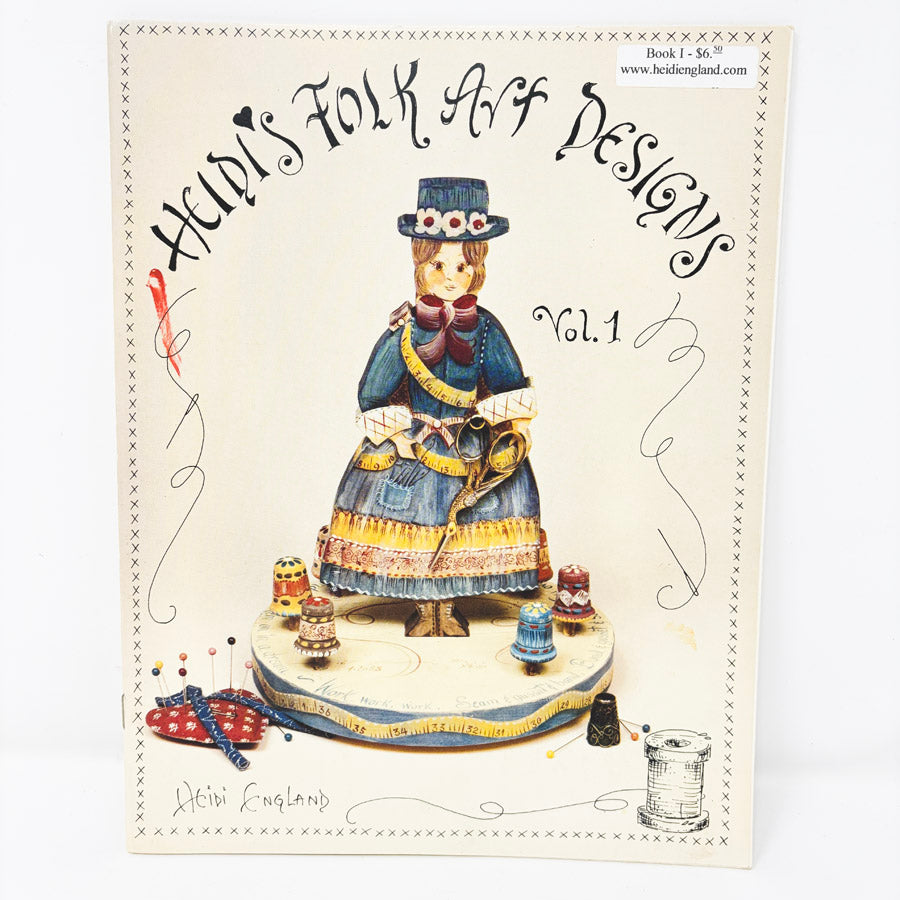 Vintage "Heidi's Folk Art Designs: Volume I" Painting Booklet