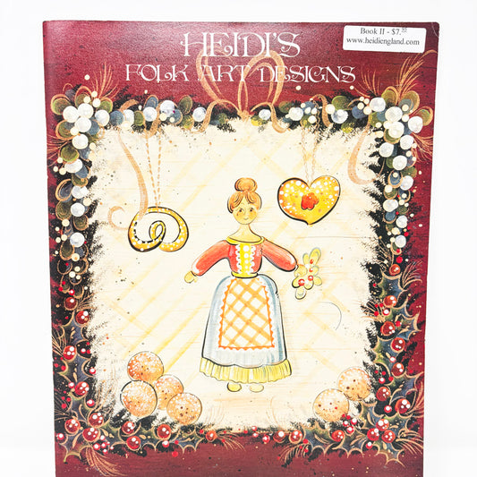 Vintage "Heidi's Folk Art Designs: Volume II" Painting Booklet