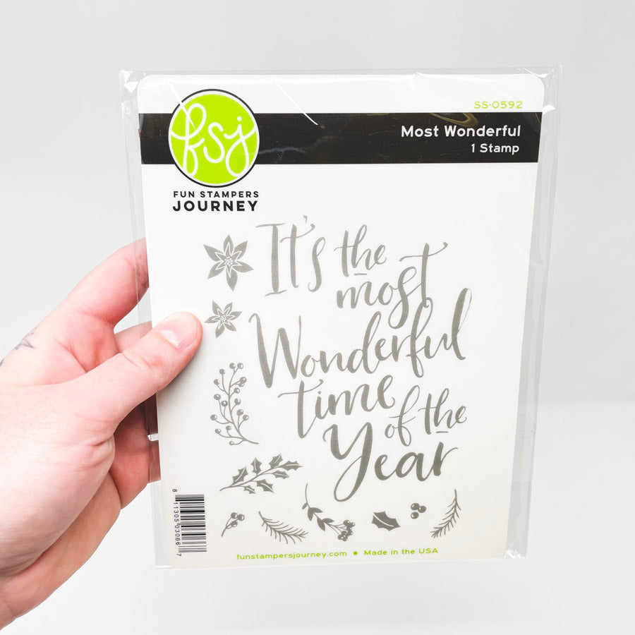 Fun Stampers Journey Most Wonderful Time of the Year Stamp