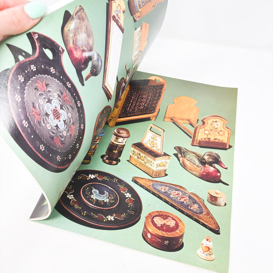 Vintage "Folk Art Foundations in Acrylics: Volume I" Painting Booklet