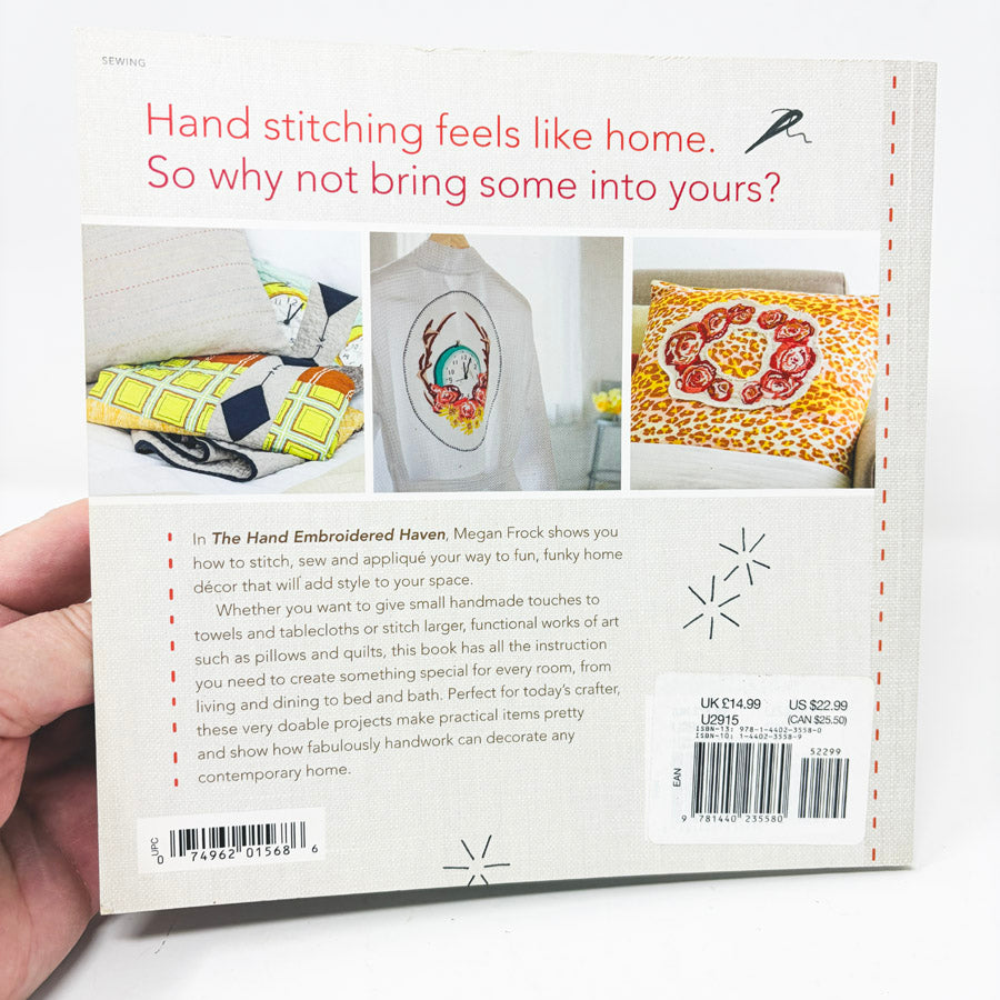 The Hand Embroidered Haven Book by Megan Frock
