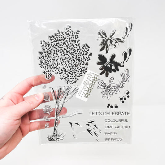 Celebrate Birthday Fall Stamps