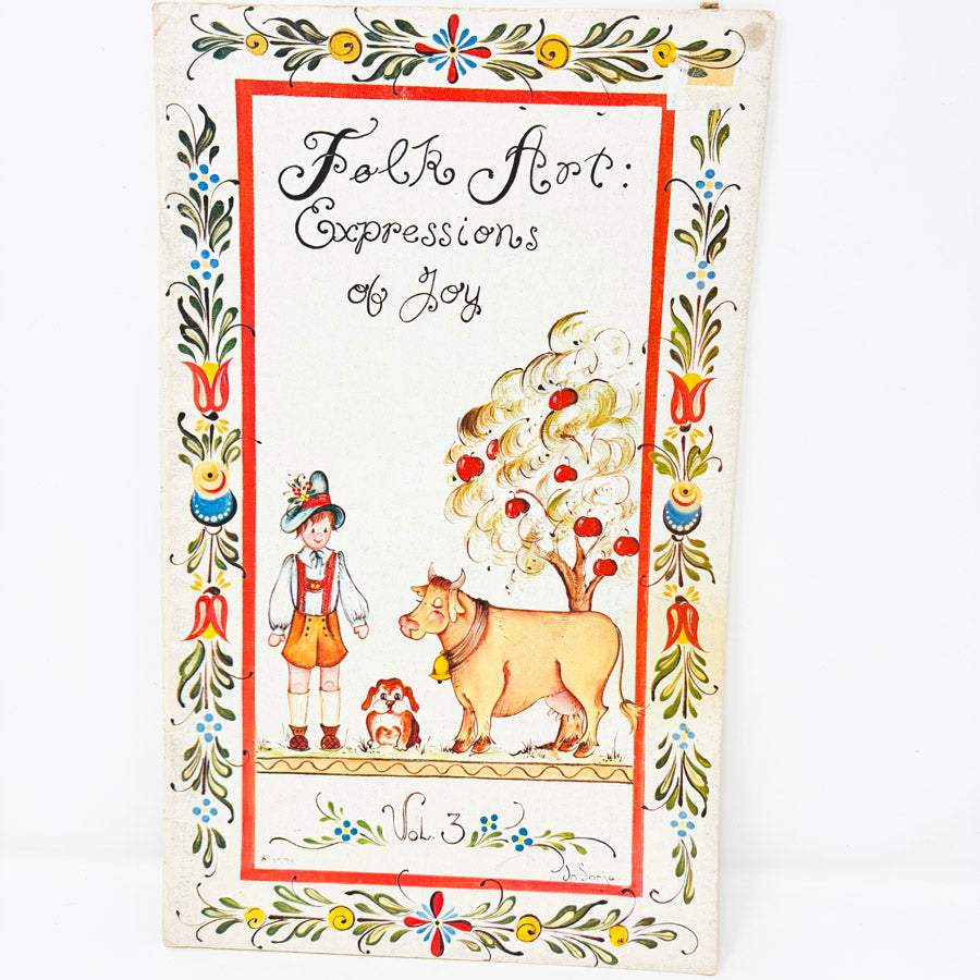Vintage "Folk Art Expressions of Joy" Painting Booklet by Jo Sonja Jansen