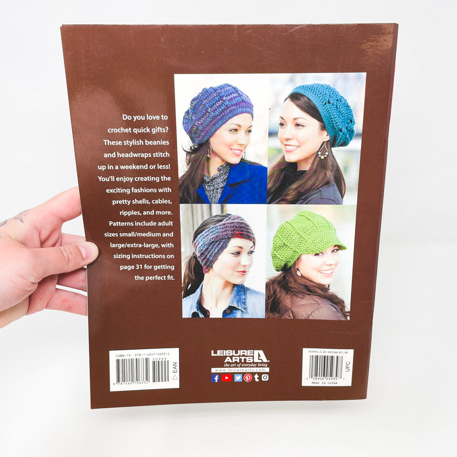 Leisure Arts Slouchy Beanies Crochet Pattern Book