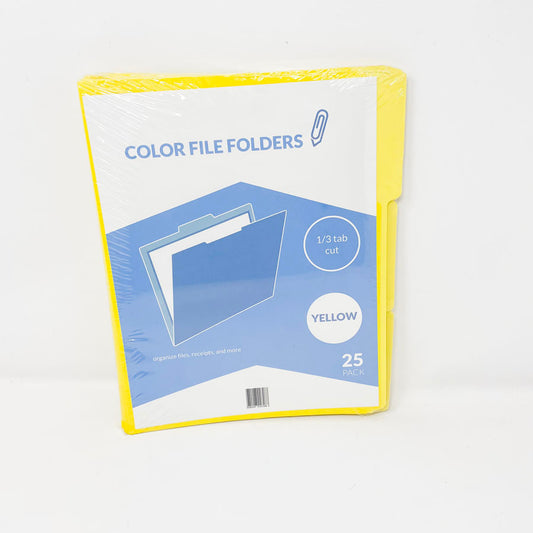 Color File Folders - Yellow