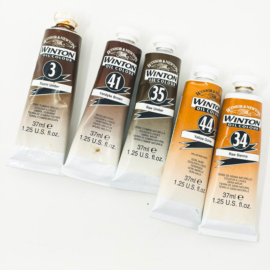 Winton Oil Colour 1.25 oz Tubes - Brown Tones
