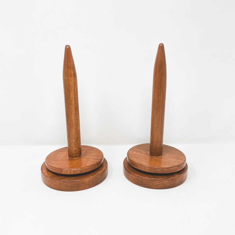 Solid Wood Yarn Spindles/Skein Holders (1)