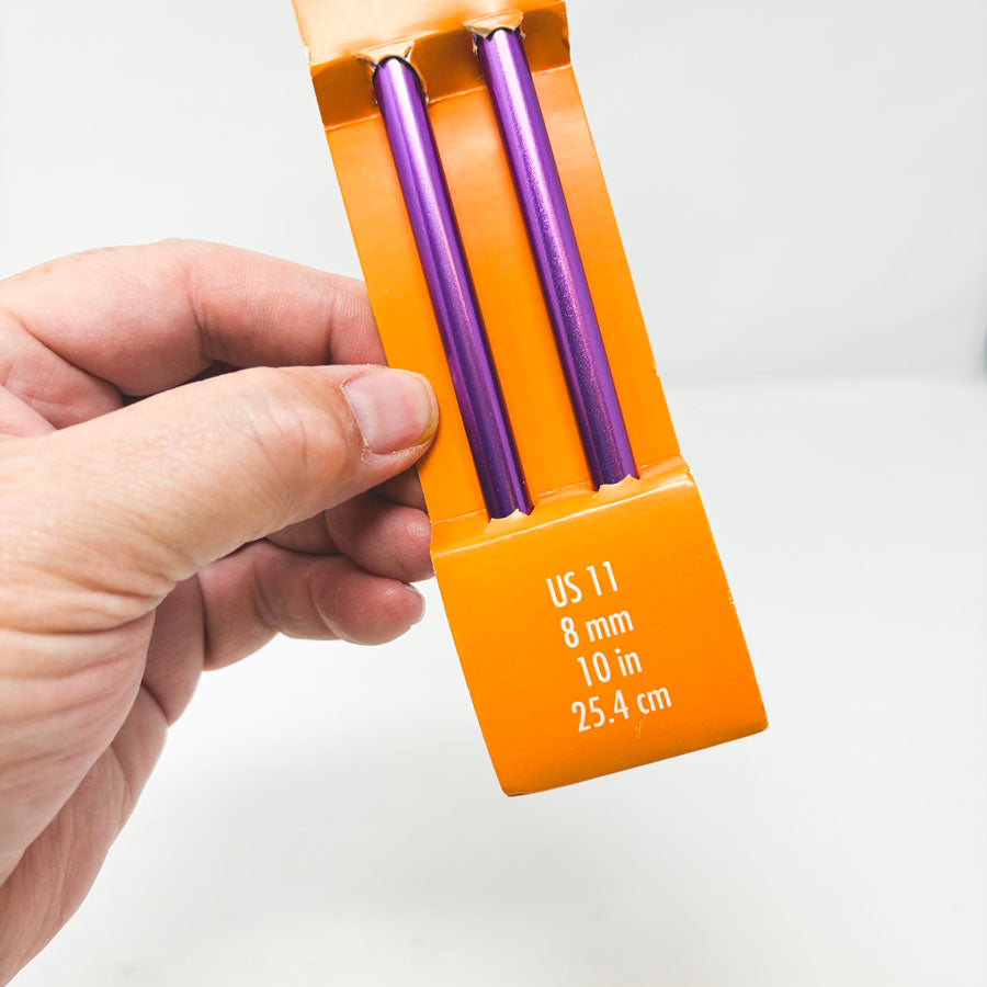 Size 11 - Boye 10" Aluminum Knitting Needles