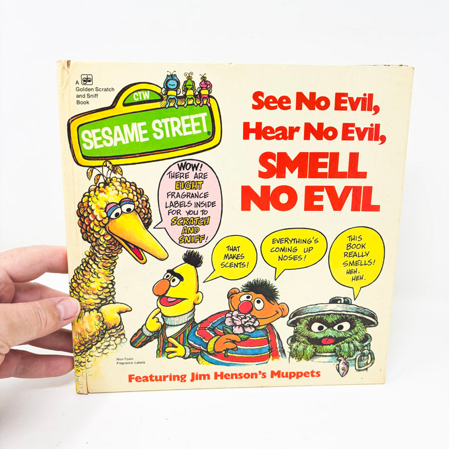 Vintage Sesame Street Scratch and Sniff Book