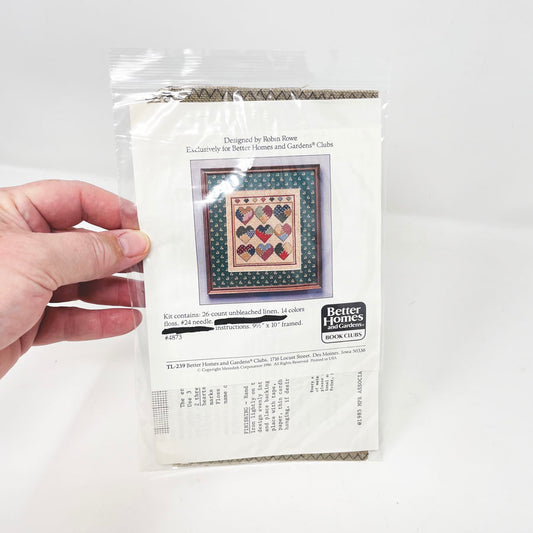 Better Homes & Gardens Cross Stitch Hearts