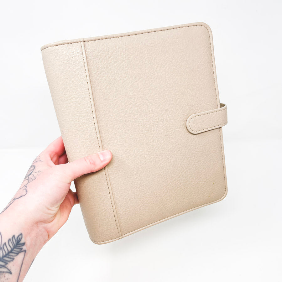 Franklin Covey Faux Leather Snap Binder