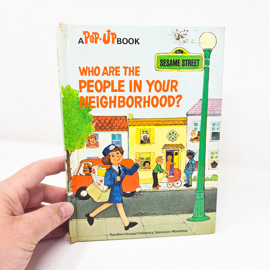 Vintage Who Are the People in Your Neighborhood Pop Up Book (Damaged)