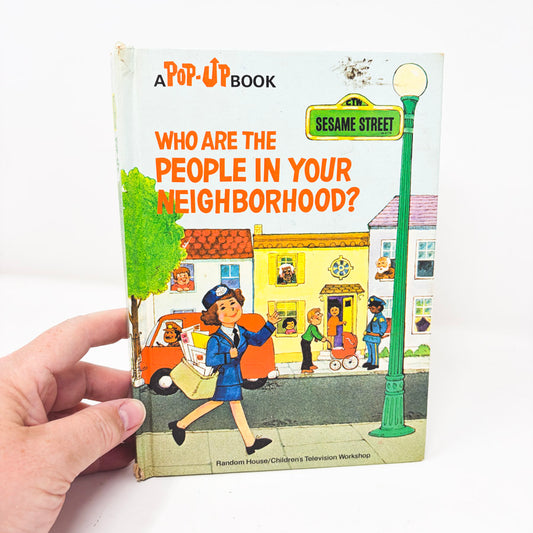Vintage Who Are the People in Your Neighborhood Pop Up Book (Damaged)