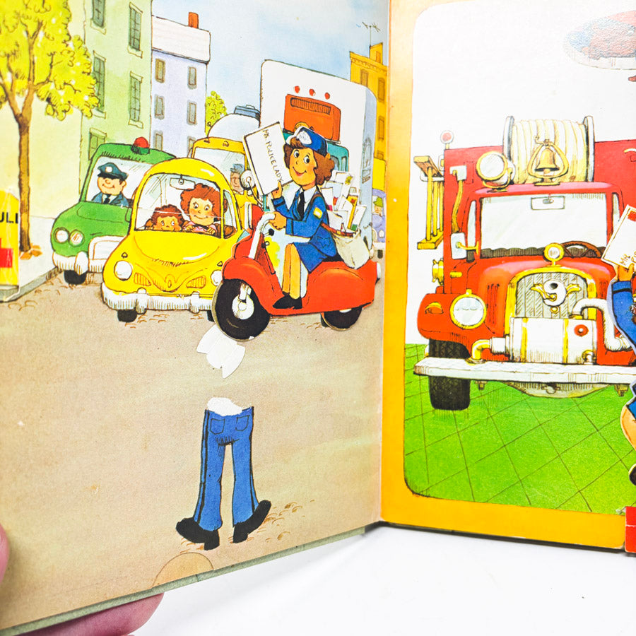 Vintage Who Are the People in Your Neighborhood Pop Up Book (Damaged)