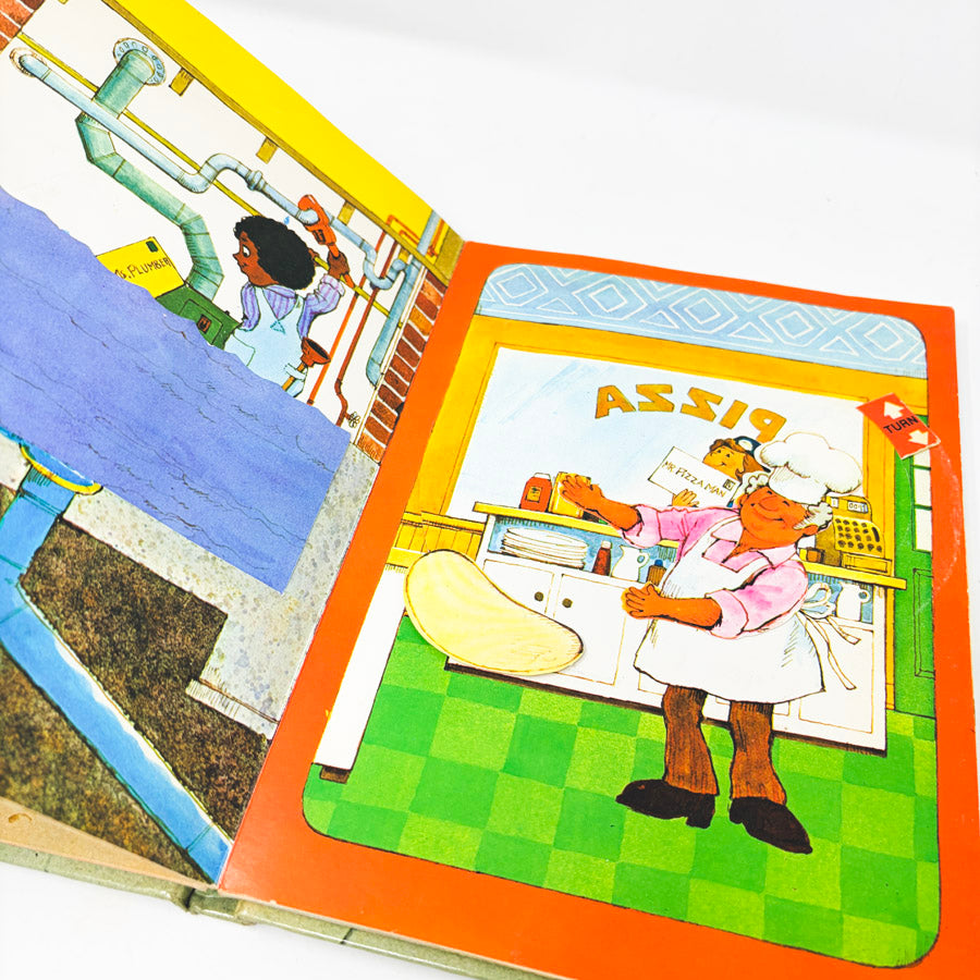 Vintage Who Are the People in Your Neighborhood Pop Up Book (Damaged)