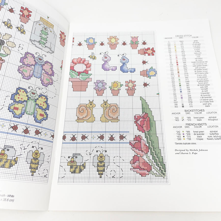 Bugs & Blooms Cross Stitch Pattern Book