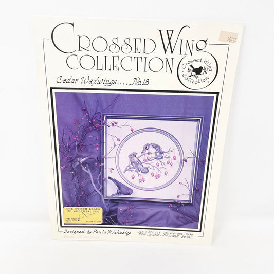 Crossed Wing Collection Cross Stitch Pattern - Cedar Waxwings No. 18