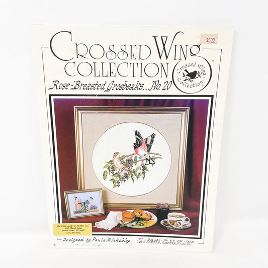 Crossed Wing Collection Cross Stitch Pattern - Rose-Breasted Grosbeaks No. 20