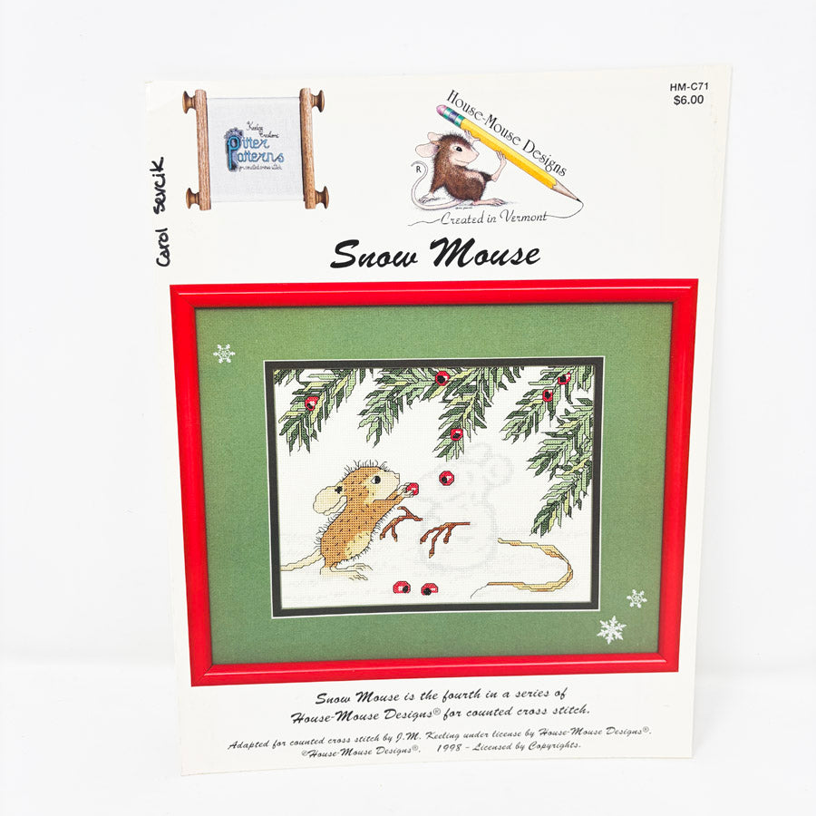 Snow Mouse – House Mouse – Cross Stitch Pattern