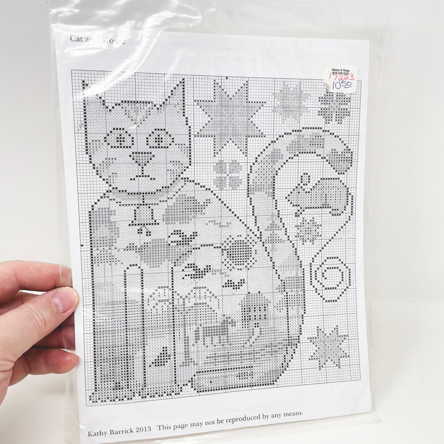 Cat and Mouse Cross Stitch Pattern