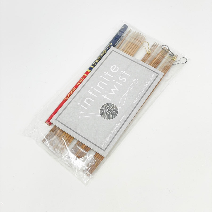 Chung Hwa Bamboo Double Point Knitting Needle Set