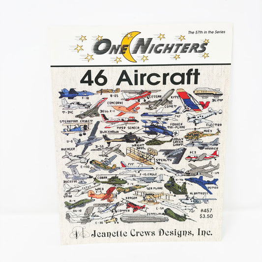 46 Aircraft – Jeanette Crews Cross Stitch Pattern Booklet