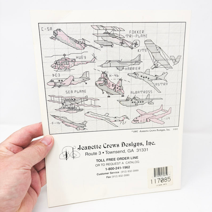 46 Aircraft – Jeanette Crews Cross Stitch Pattern Booklet