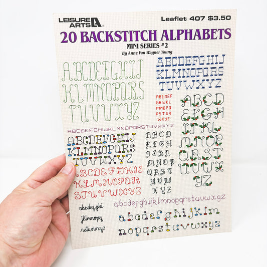 Backstitch Alphabets – Leisure Arts Cross Stitch Pattern