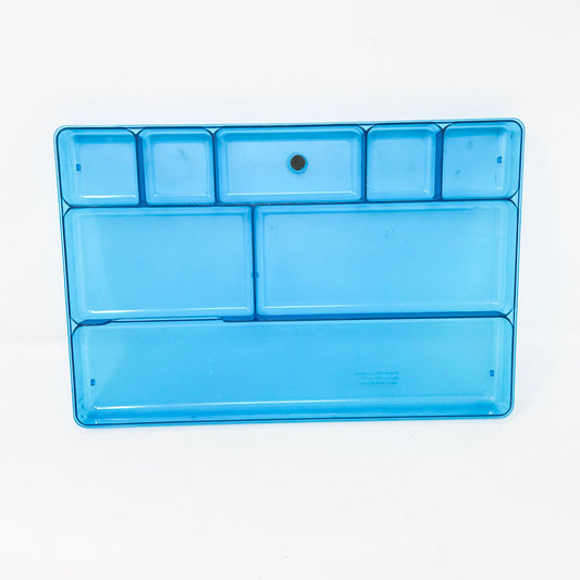 Blue Plastic Tray with Compartments