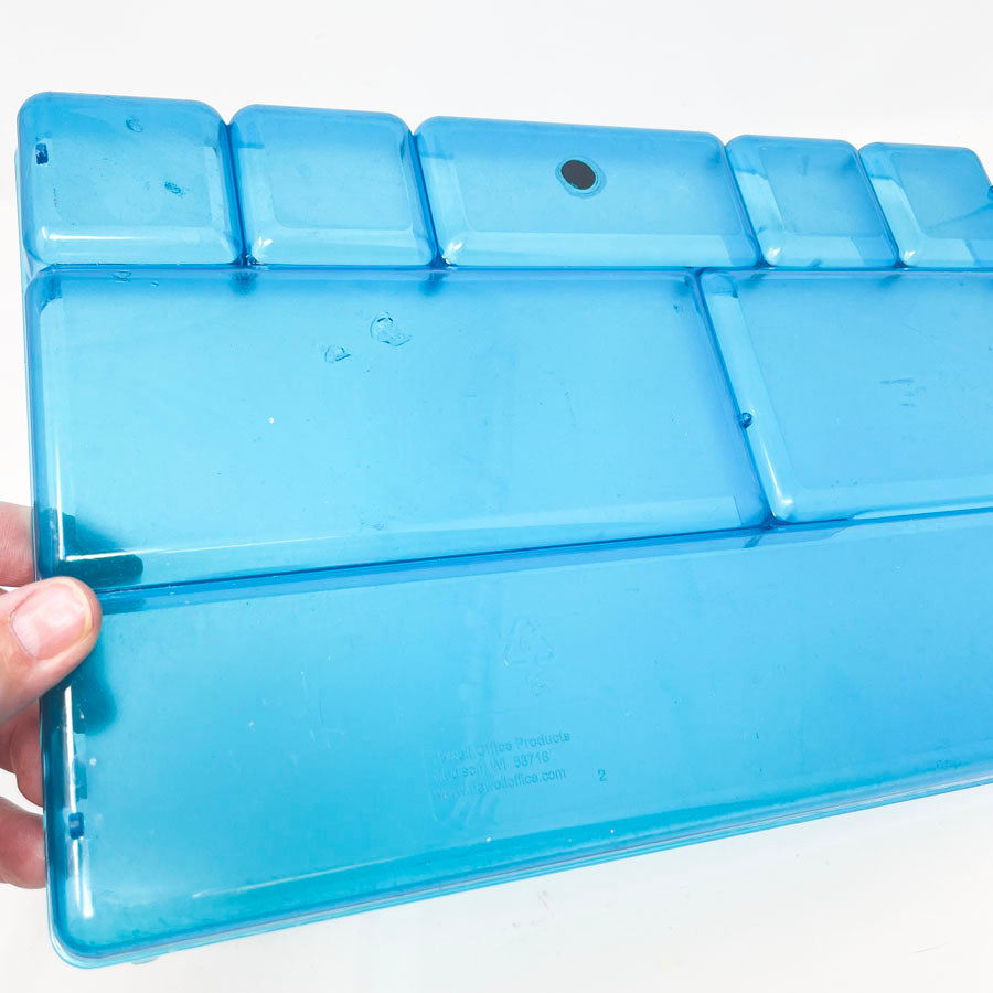 Blue Plastic Tray with Compartments