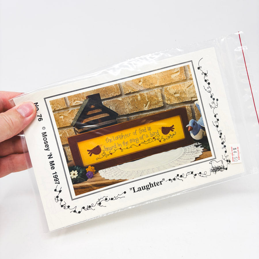 Laughter – Mosey 'N Me Cross Stitch Pattern