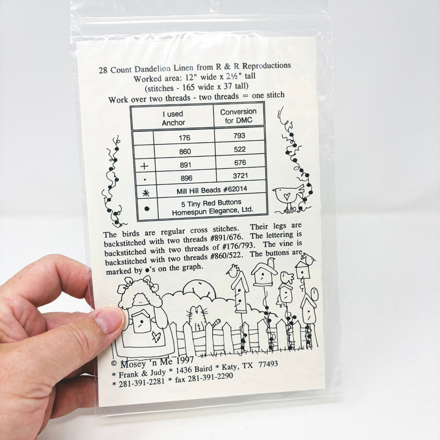 Laughter – Mosey 'N Me Cross Stitch Pattern