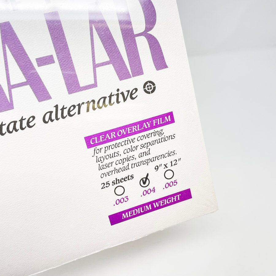 9" x 12" Grafix Dura-Lar Film Clear Overlay 4 Mil Sheets (1)